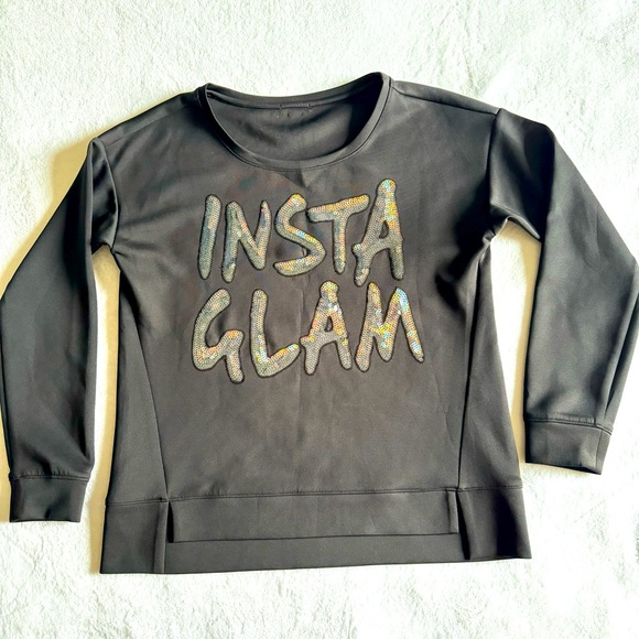 Juicy Couture Top Women's 
Insta Glam Black Sequins Pullover used once. #5 - Picture 1 of 8